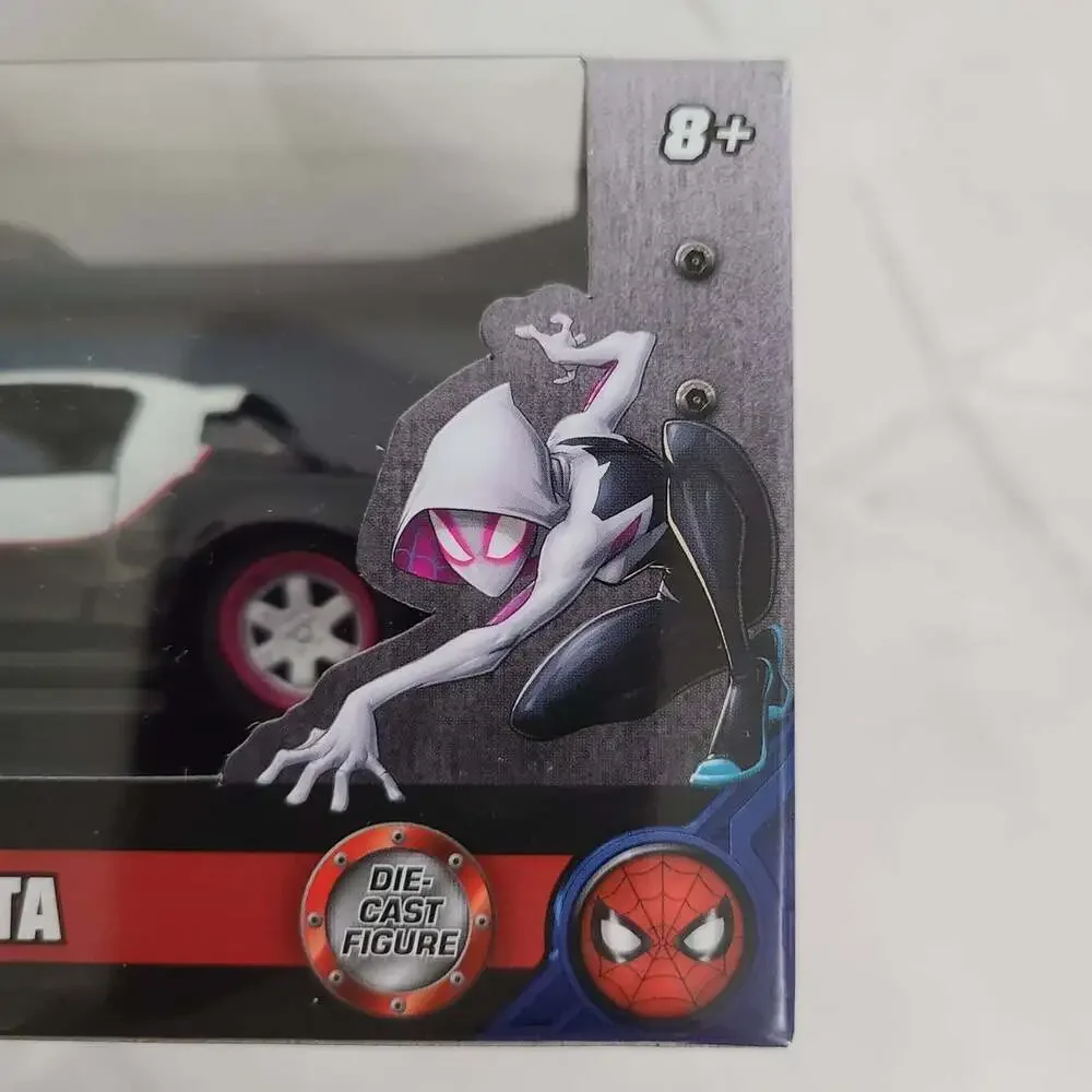 Spiderman Ghost Spider Figure 1990 Mazda Miata Diecast 1:32 Model Car